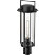 Russell 1 Light 22.25 inch Powder Coated Black Outdoor Post Lantern